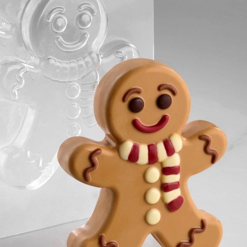 GINGERMAN Thermoformed Moulds - approx. 200g by Pavoni Italia, 2pk