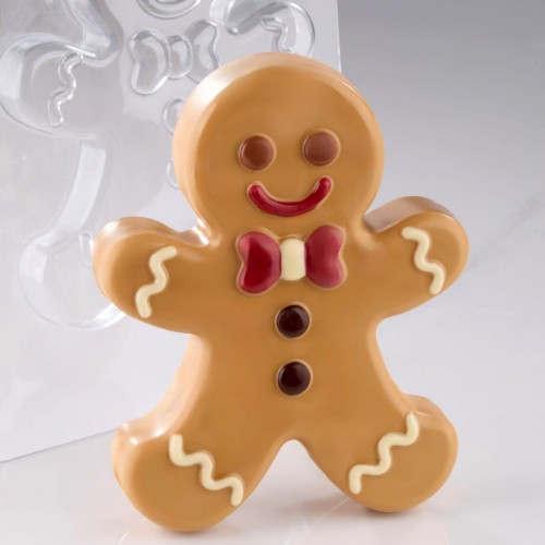 GINGERMAN Thermoformed Moulds - approx. 200g by Pavoni Italia, 2pk